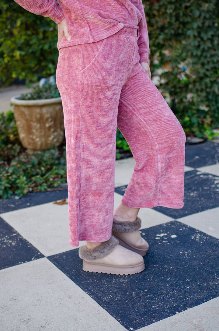 Falling For You Pant-Rose Pink