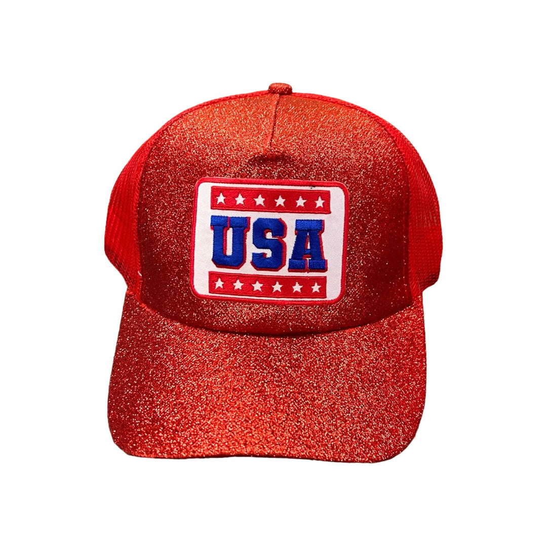 RETRO USA GLITTER HAT
