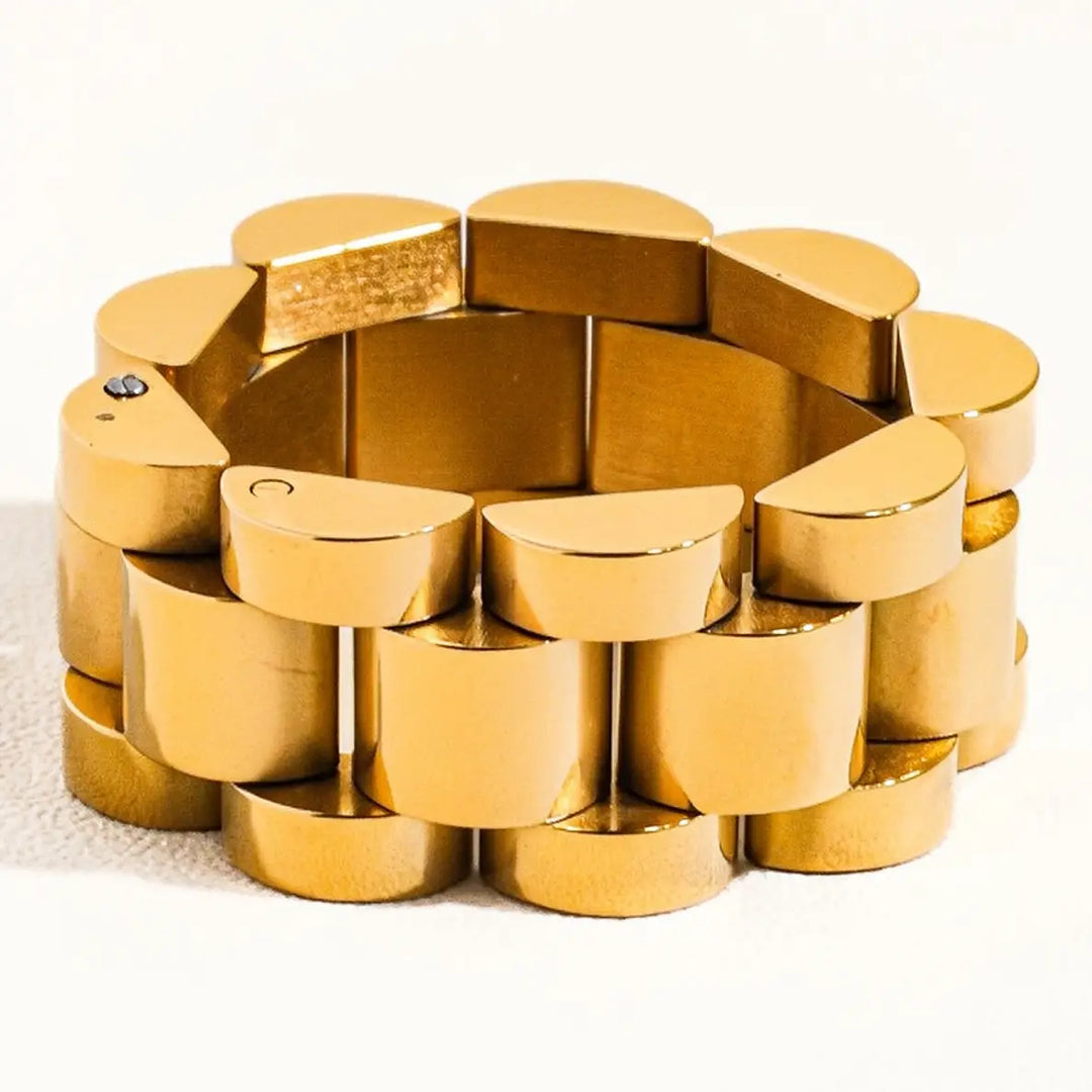 LUXE Liliana 18K Gold Plated Non-Tarnish Watchband Ring