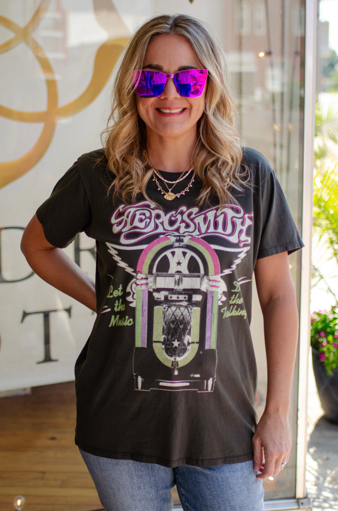 Aerosmith Vintage Black Tee