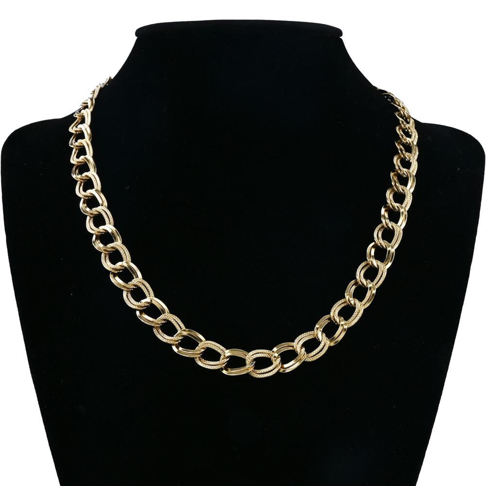 Gold Chunky Chain Stainless Steel Necklace