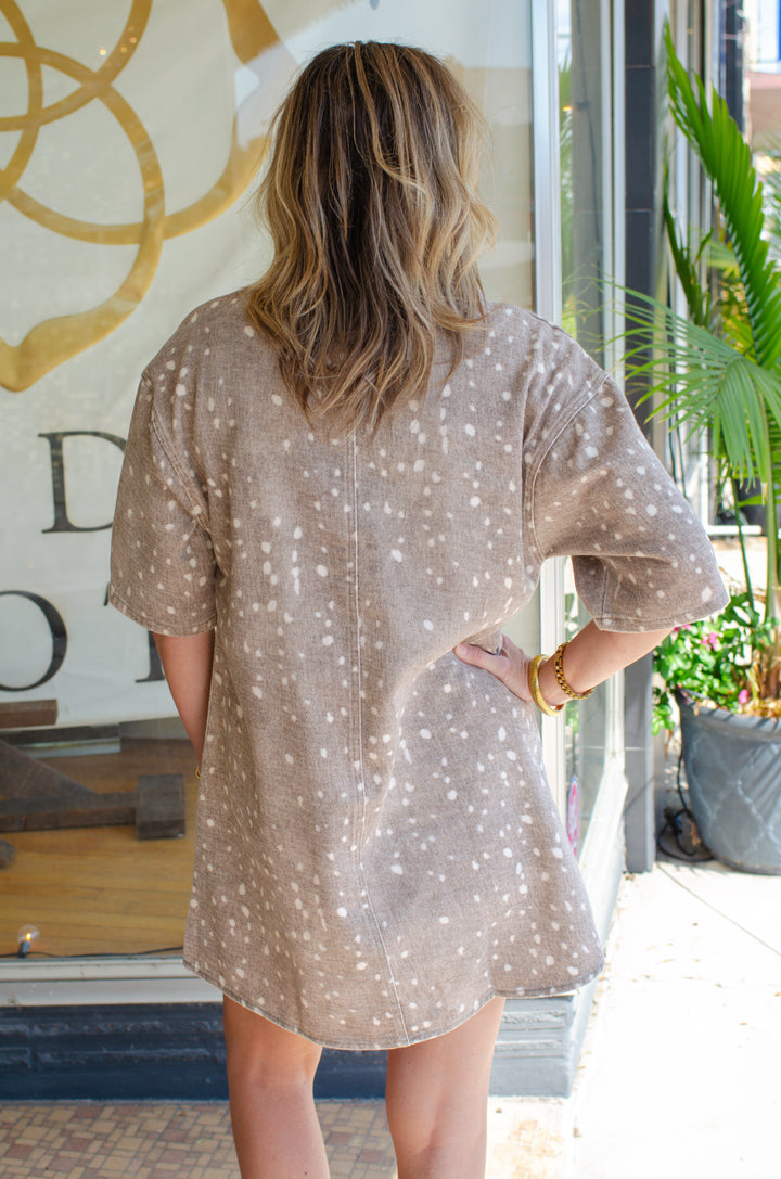 Choose Love Bambi Print Relaxed Fit Dress