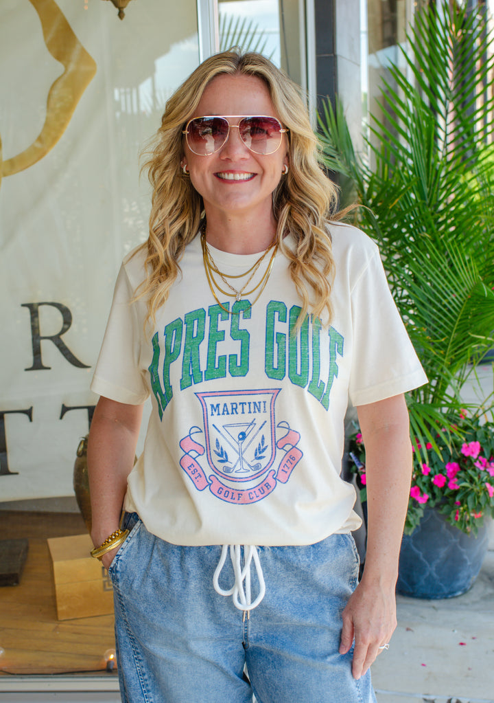 Apres Golf Graphic Tee in Ivory