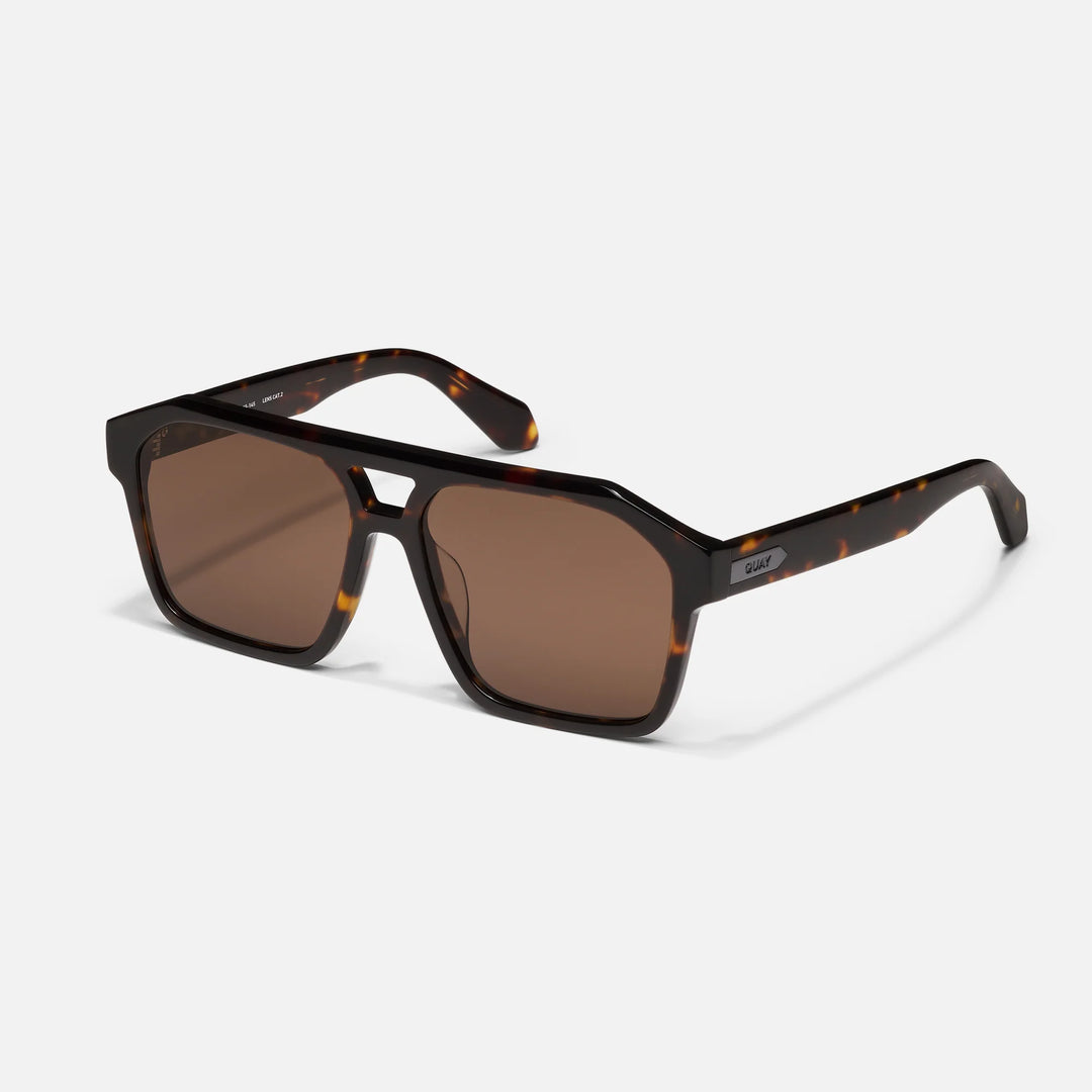 Quay Soundcheck Dark Tortoise Frame in Brown Lens
