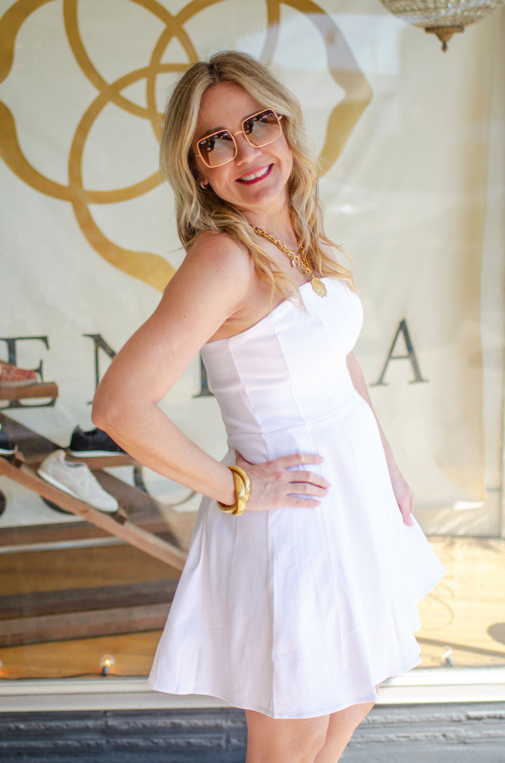 Be By Me Strapless Dress in White