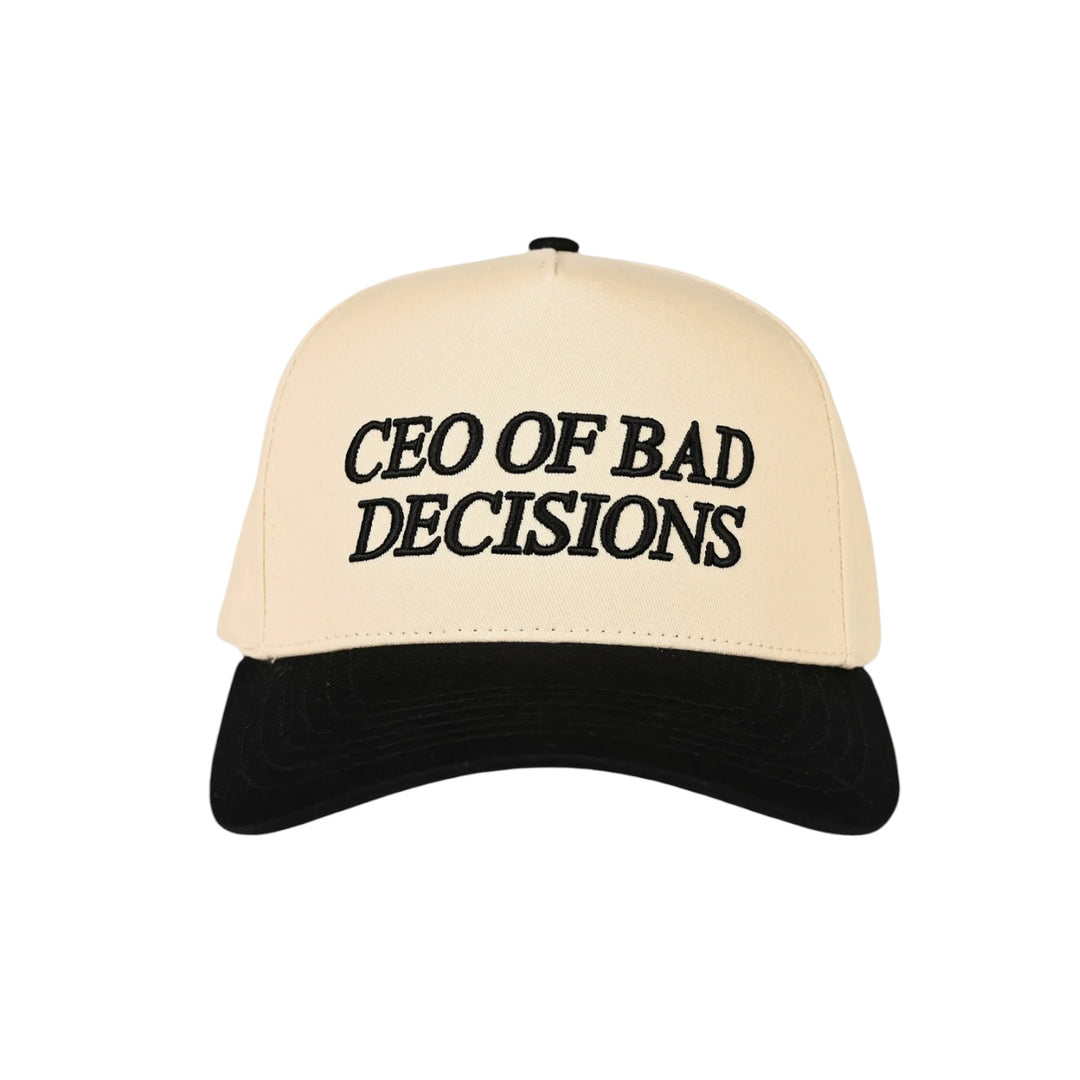 CEO of Bad Decisions Two Tone Trucker Hat