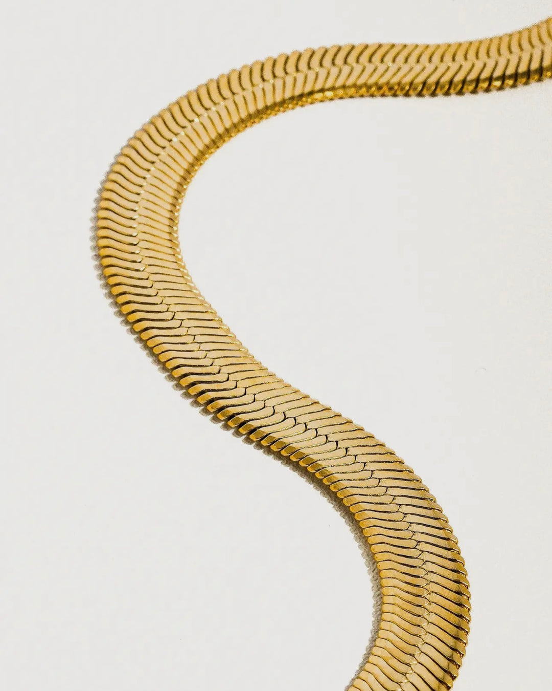 Luxe 18K Gold Plated Elle Snake Chain Necklace
