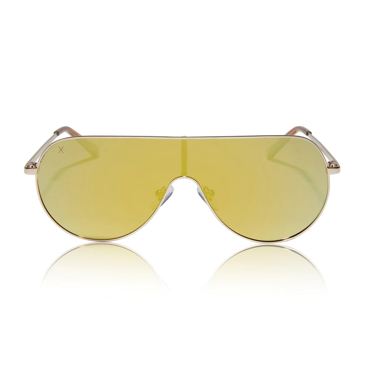 Dime Tarzana Gold Mirror Polarized Sunglasses