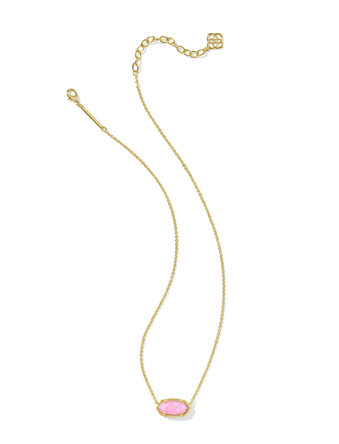 Kendra Scott Teal Carnation Necklace on Gold