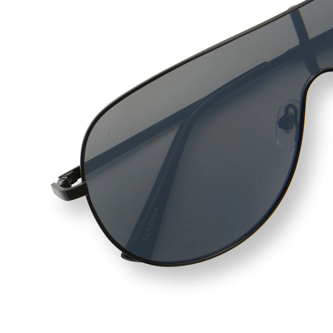 Tarzana-Black Grey w/Silver Flash Polarized Sunglasses