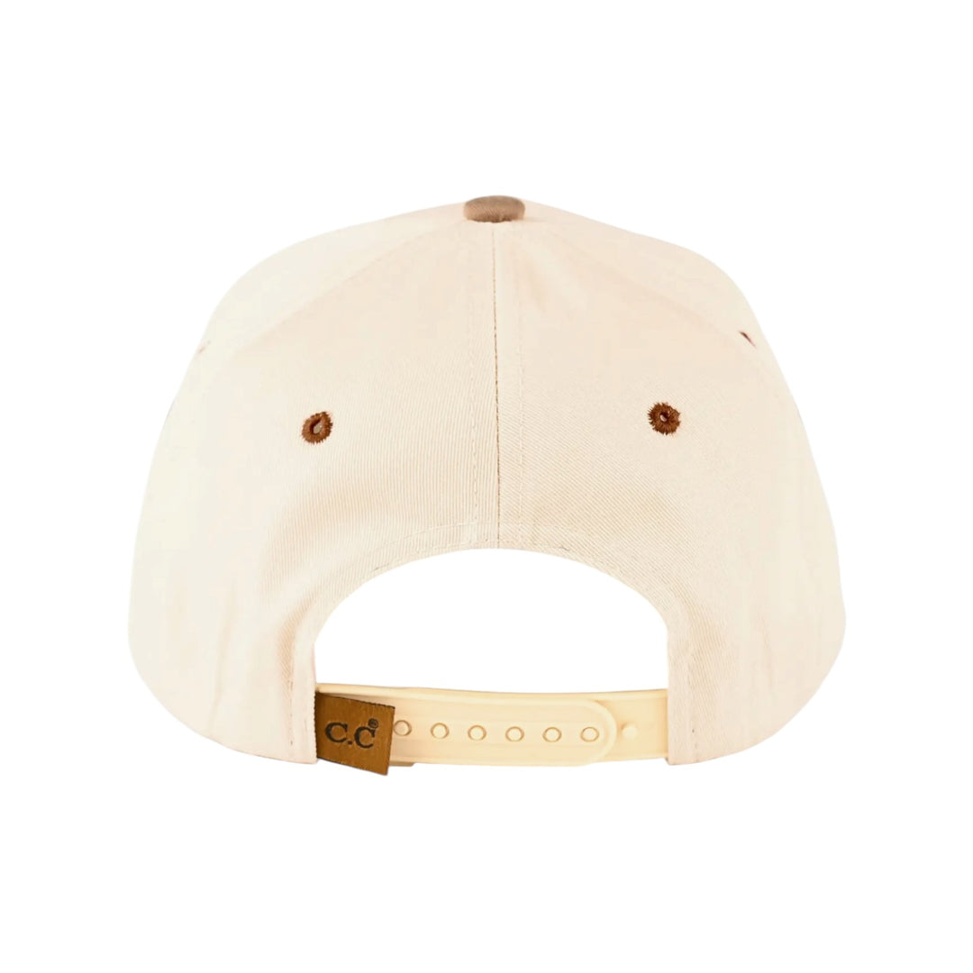 Margs Two-Tone Embroidered Trucker Snapback Cap Green