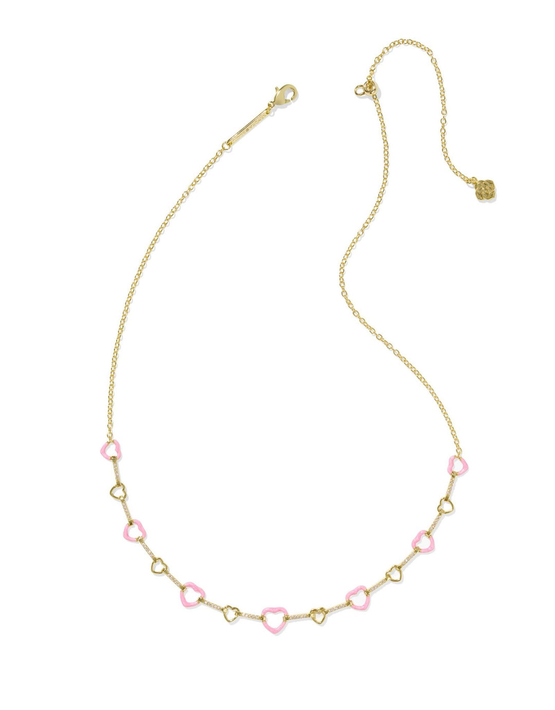 Kendra Scott Haisley Heart Strand Pink in Gold