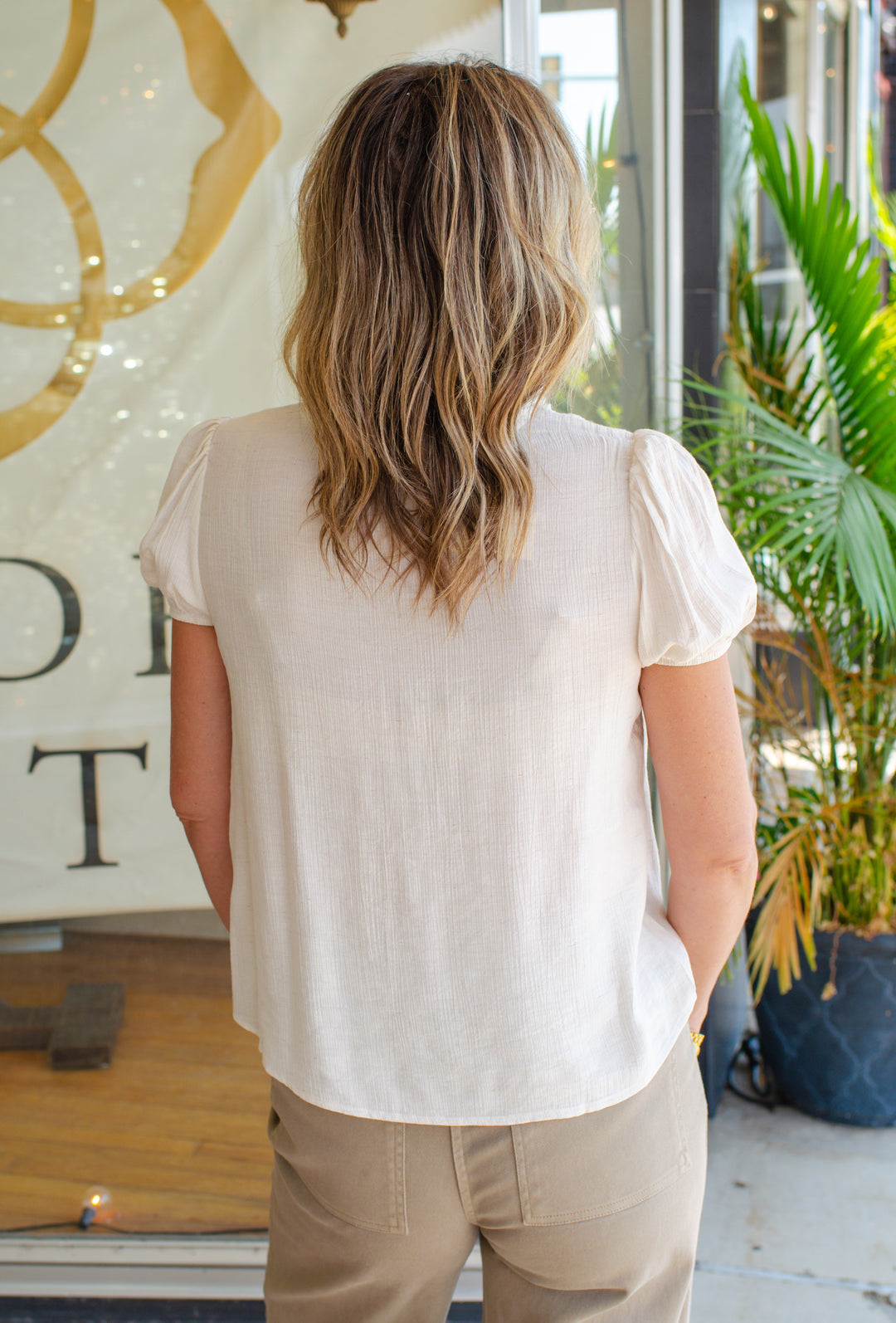 Delightfully Sweet Top in Cream