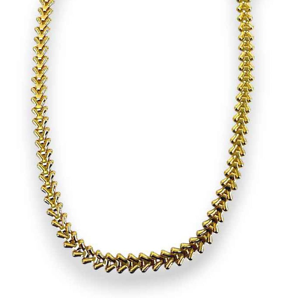 Gold Metal Chain Link Necklace