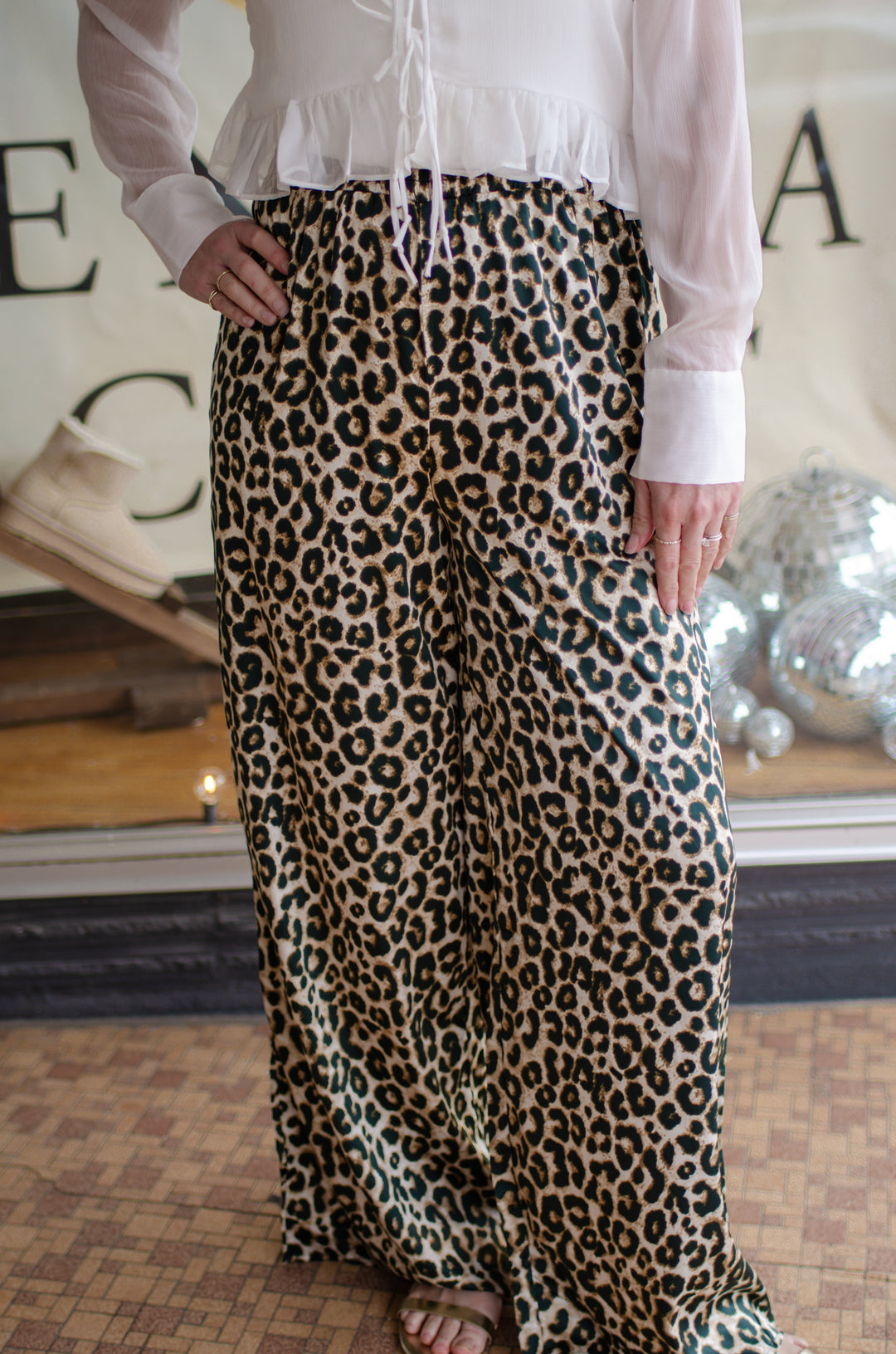 Into The Wild Silky Leopard Pull On Pant