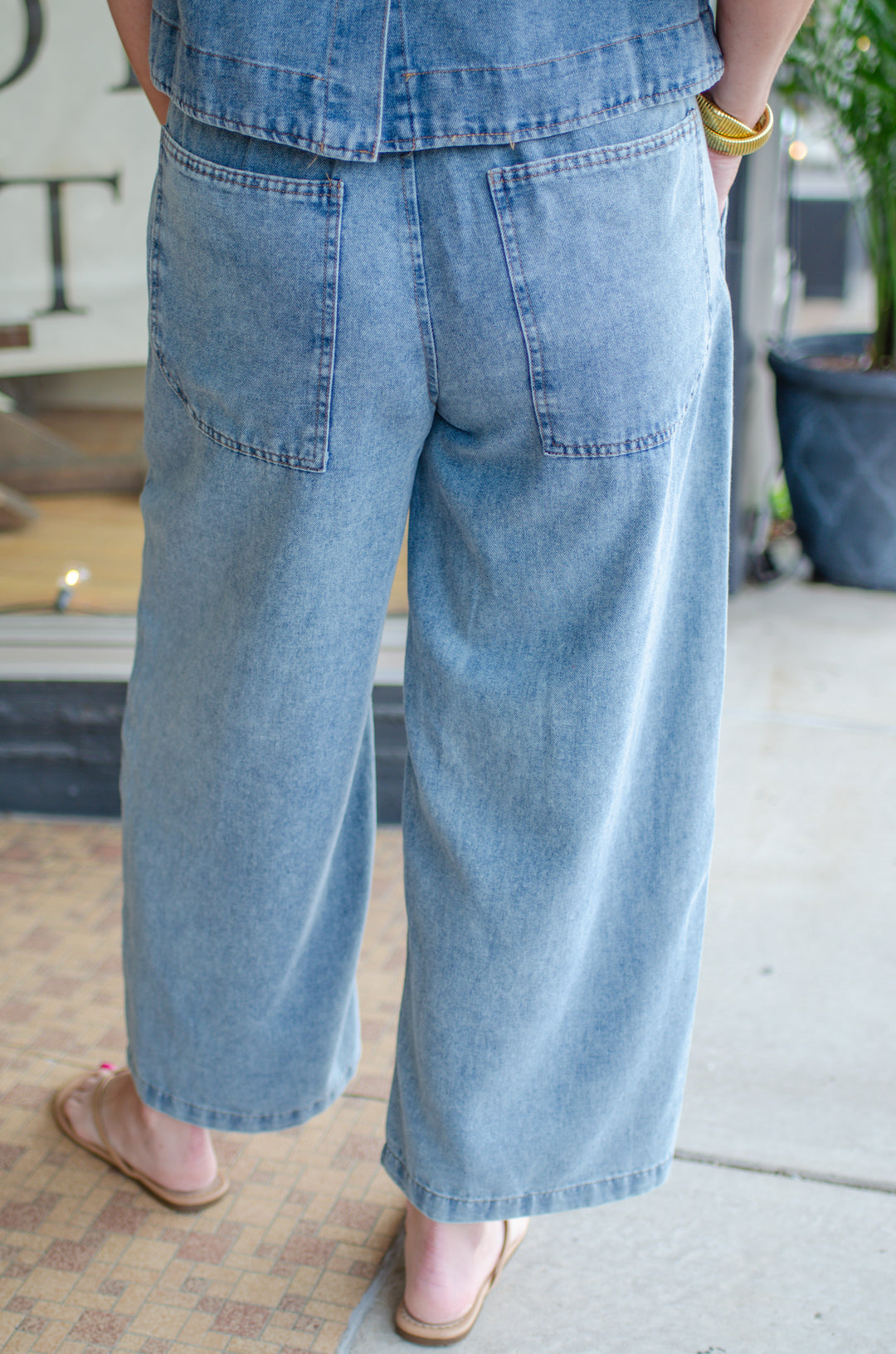 Denim Days Pull On Casual Style Pants