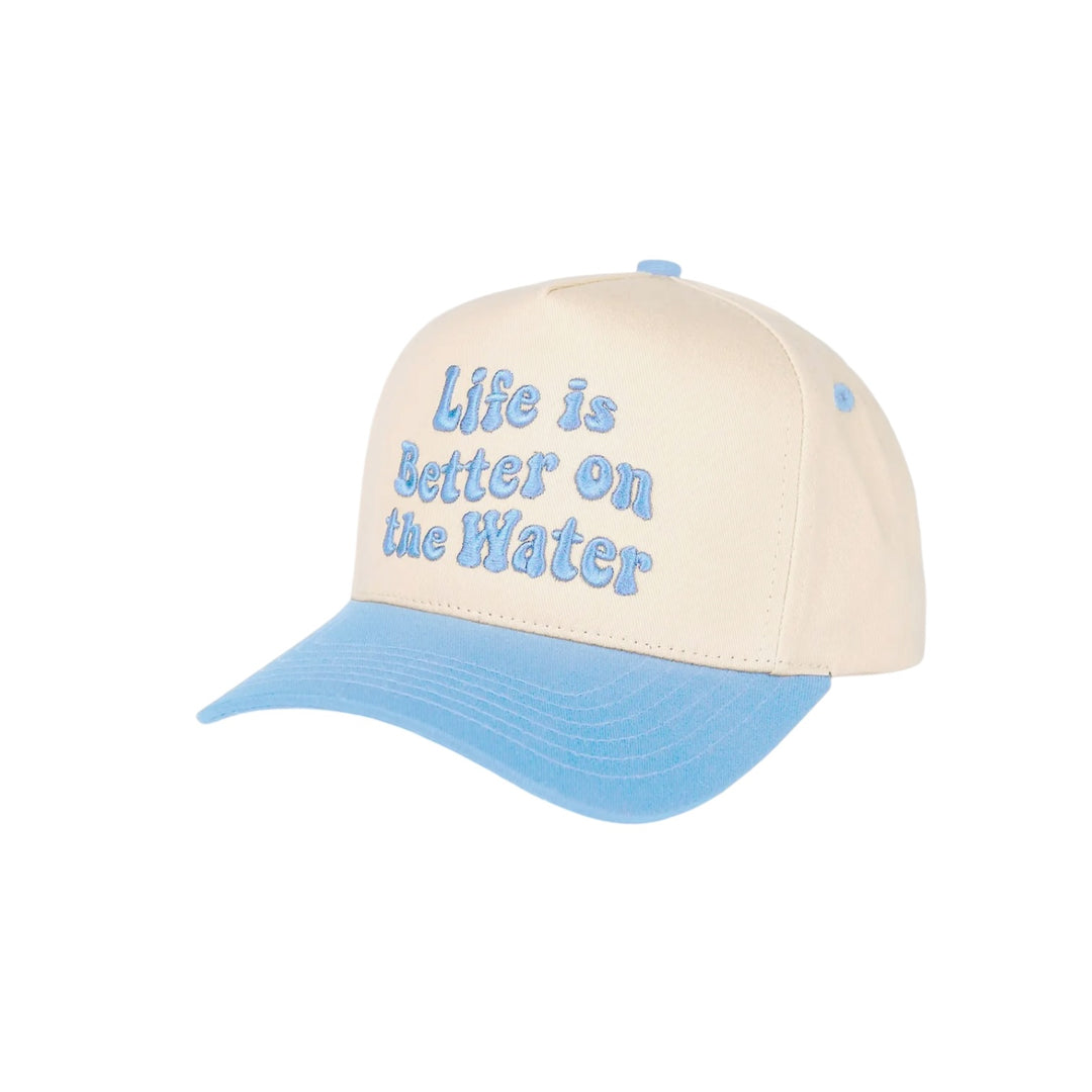 Life is Better on the Water Two-Tone Hat in Blue