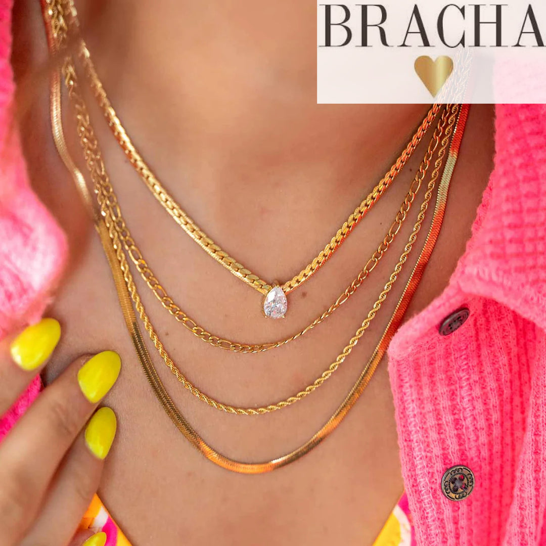 Bracha Marina Layered Necklace Water/Tarnish Resistant