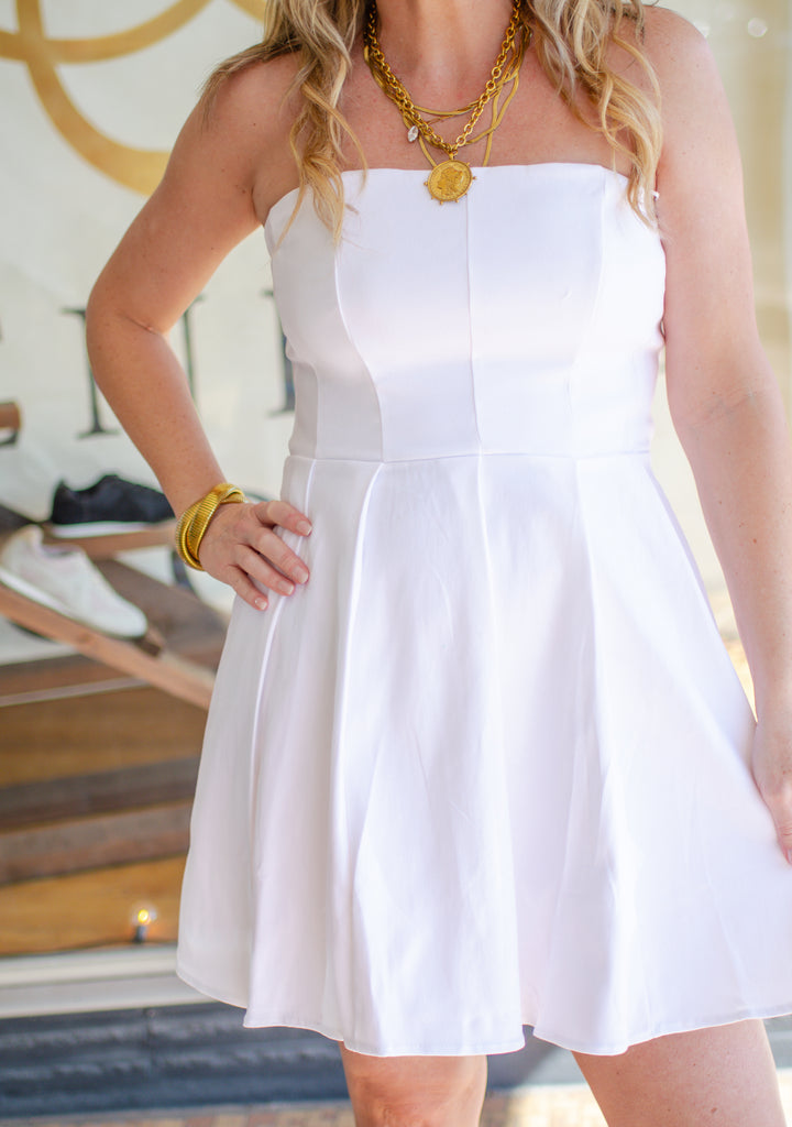 Be By Me Strapless Dress in White