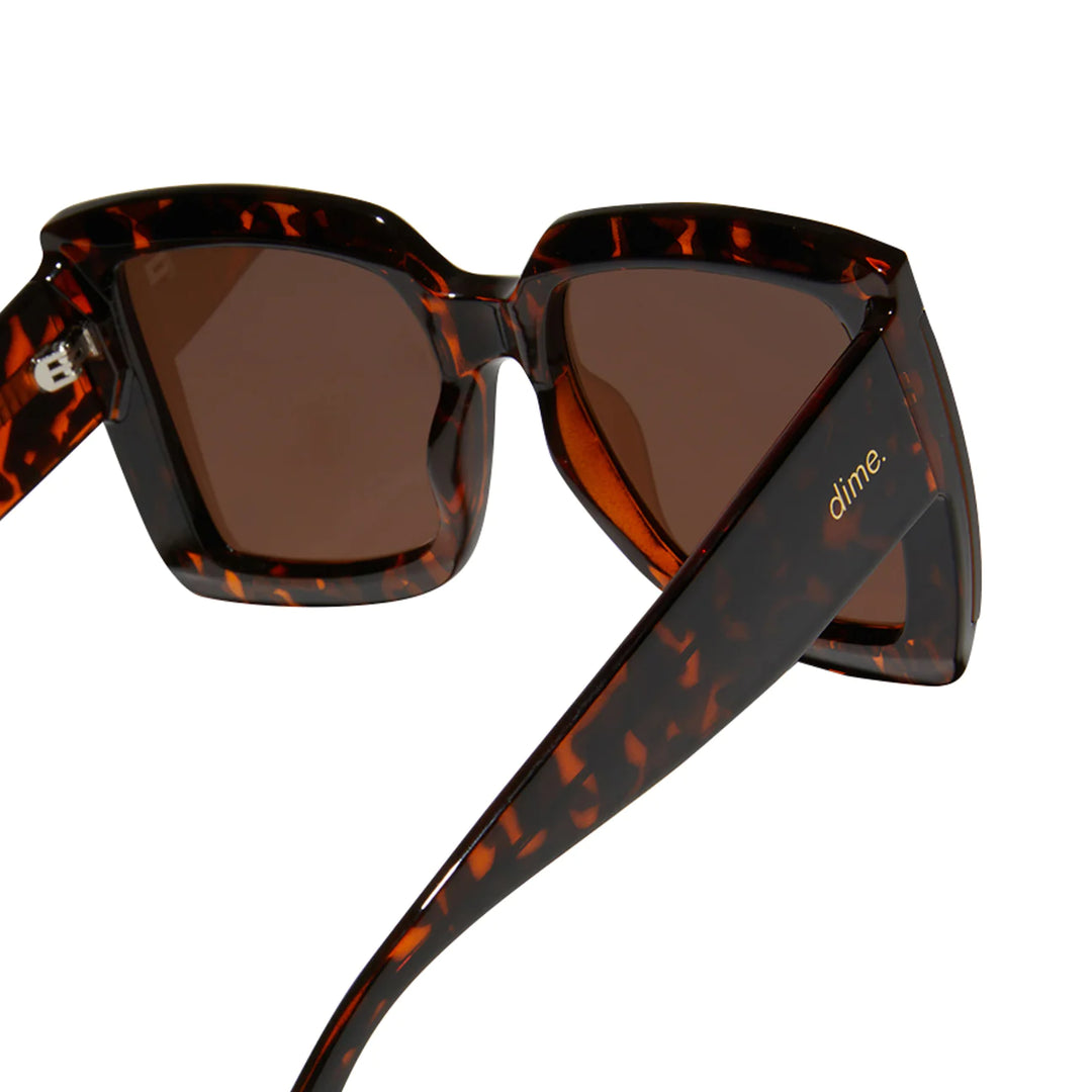 Dime Onyx Tortoise + Brown Polarized Sunglasses