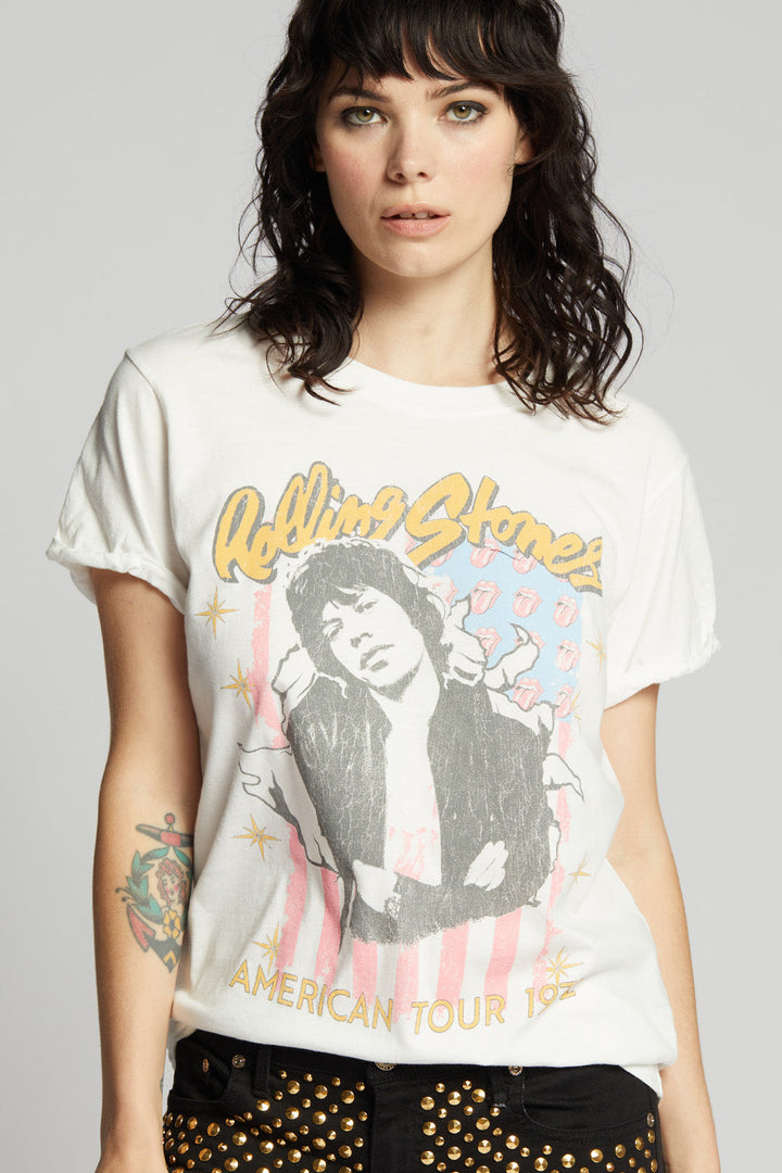 Rolling Stones White Tour Tee 1972