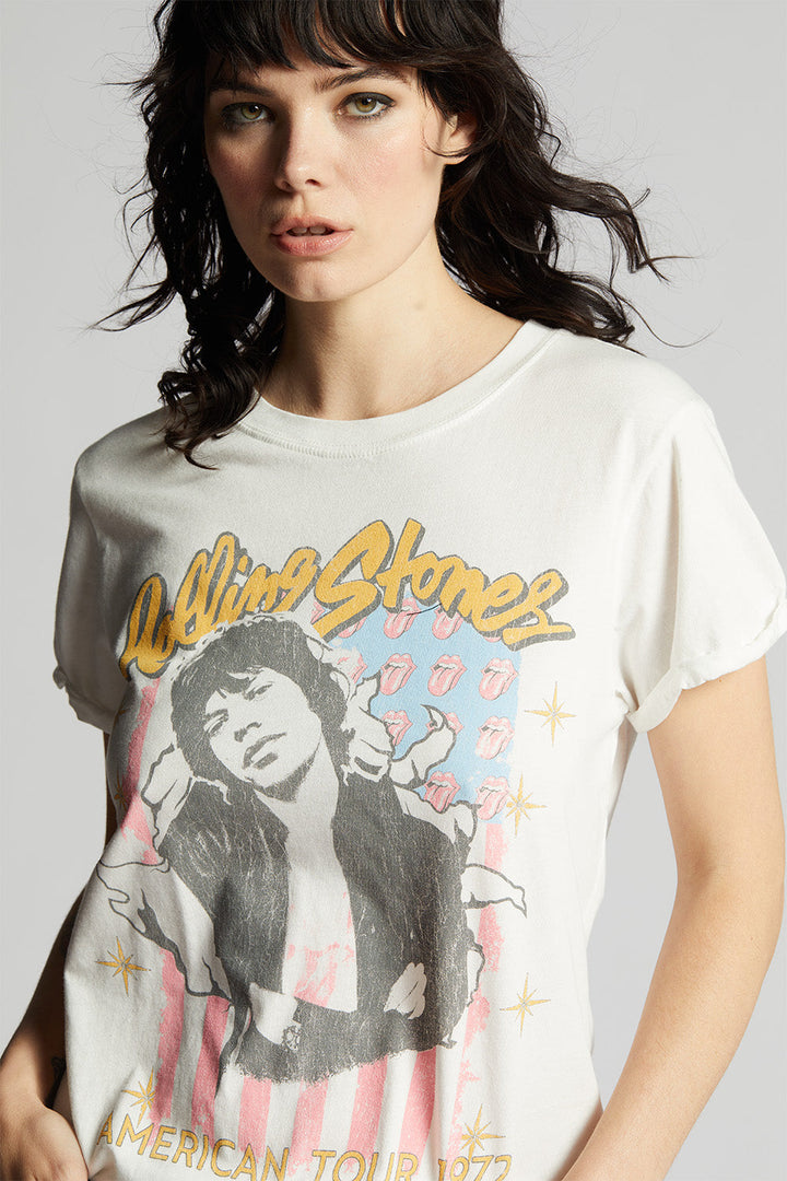 Rolling Stones White Tour Tee 1972