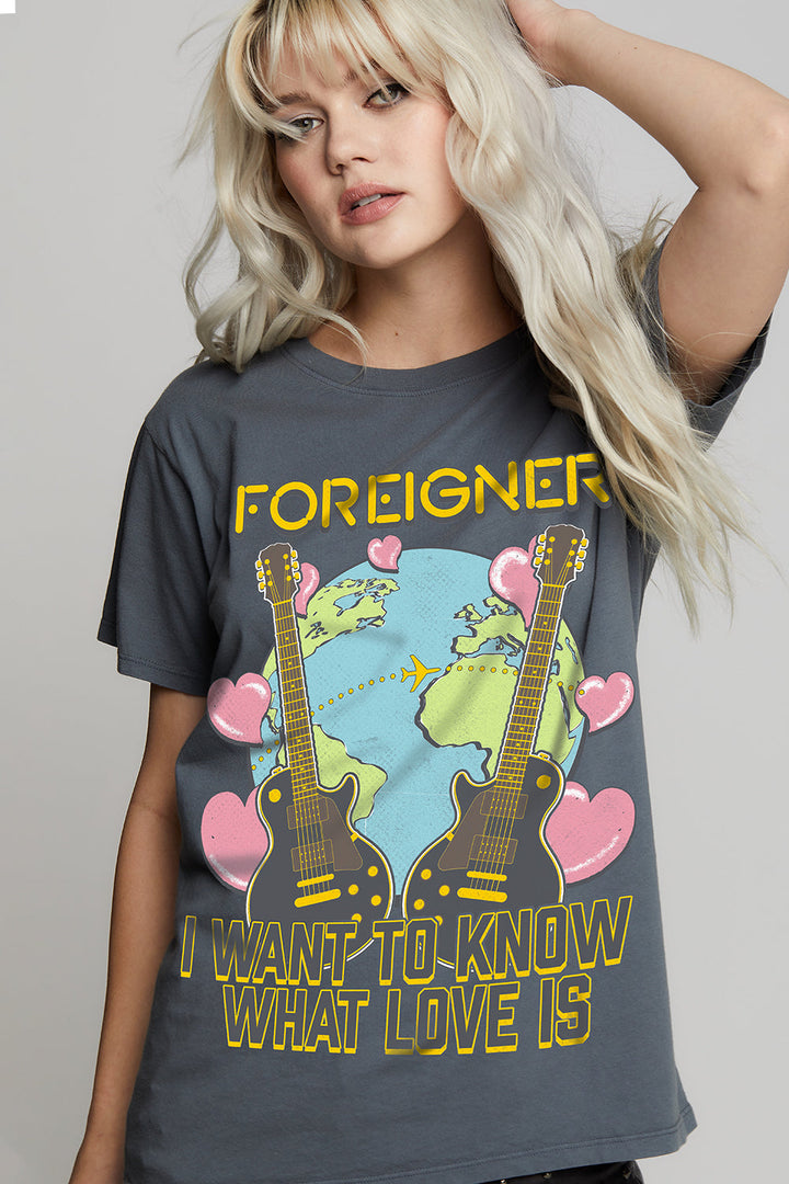 Foreigner Steel Grey Tee