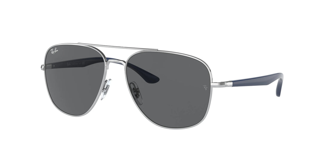 Ray Ban RB3683 Silver Dark Grey Lens