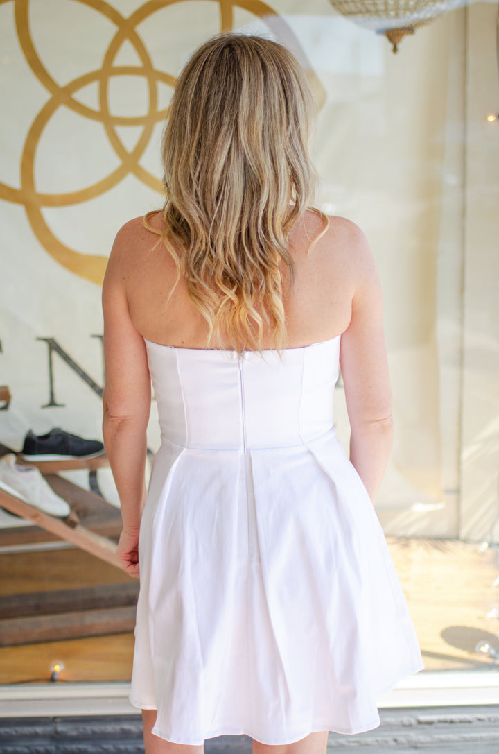 Be By Me Strapless Dress in White