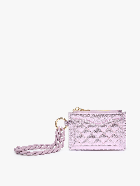 Glam Life Wallet-Light Metallic Pink
