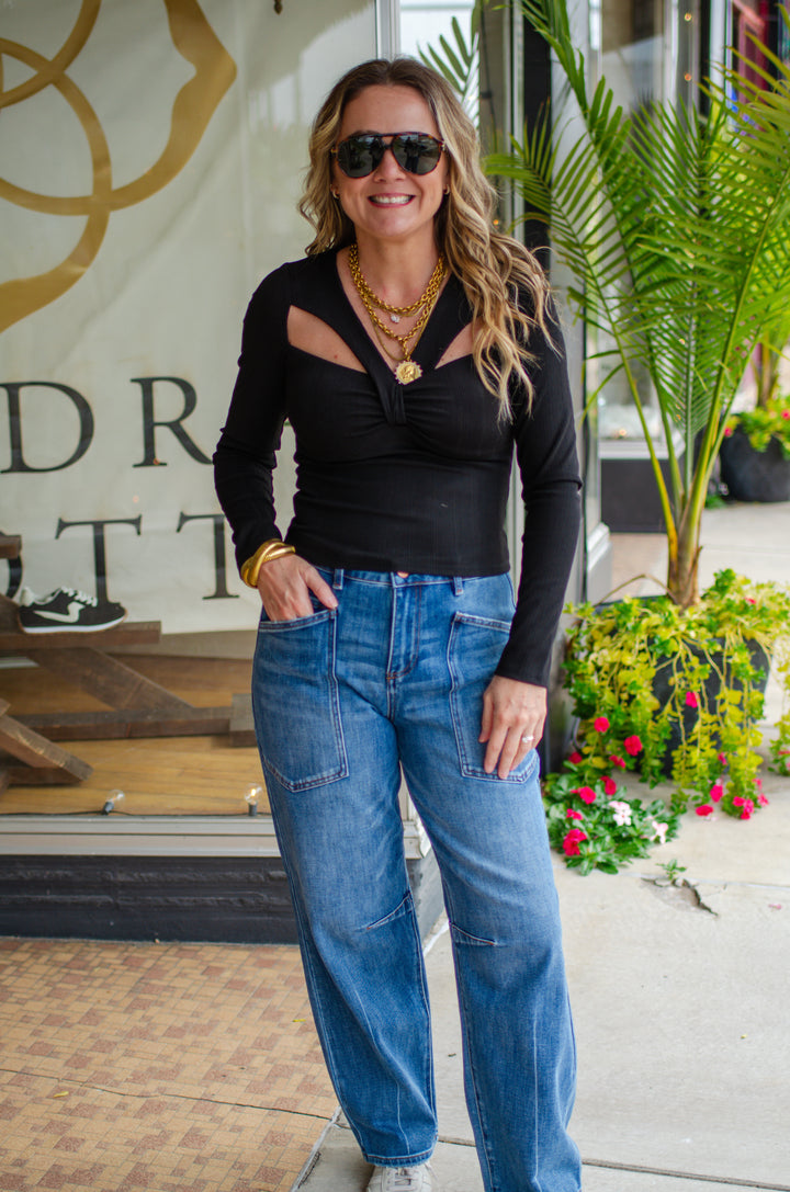 There She Goes Top in Black