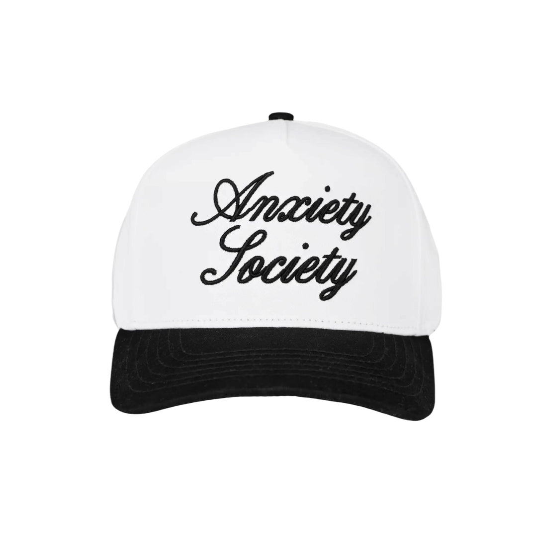 Anxiety Society Embroidered Two Tone Trucker Hat