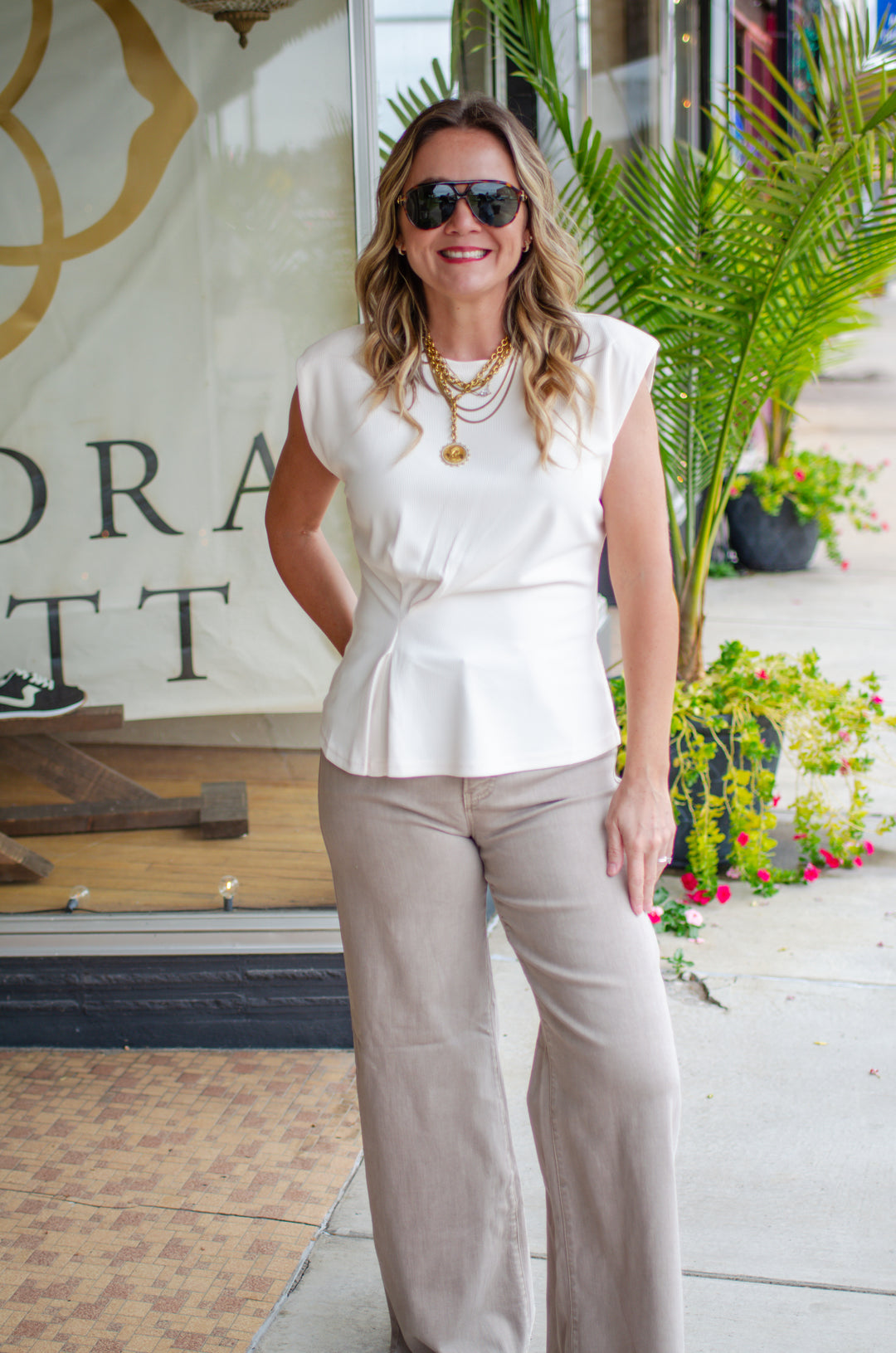 Always Yours Top in Ivory