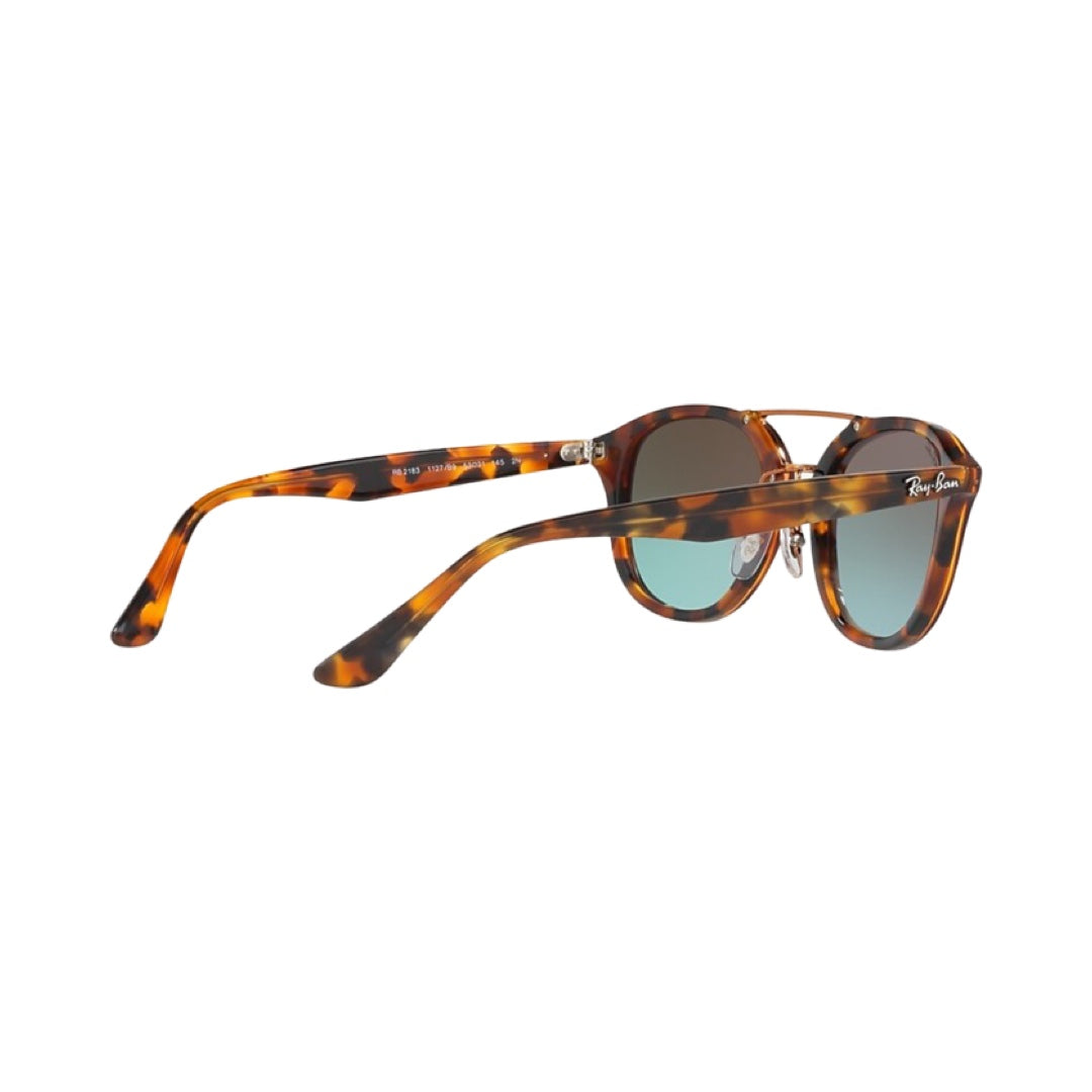 Ray-Ban Polished Tortoise with a Pink Mirror Lens RB2183 1127/B9 53