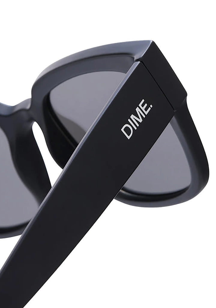 Dime Brea Matte Black Grey Mirror Sunglasses