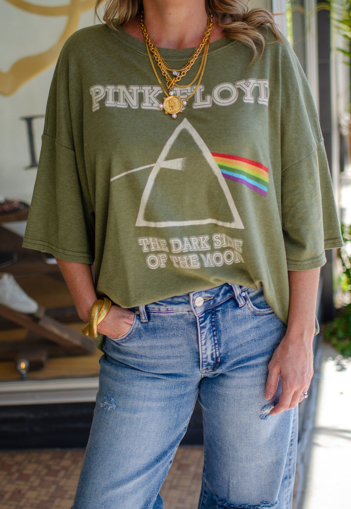 Pink Floyd Olive One Size Tee in Olive