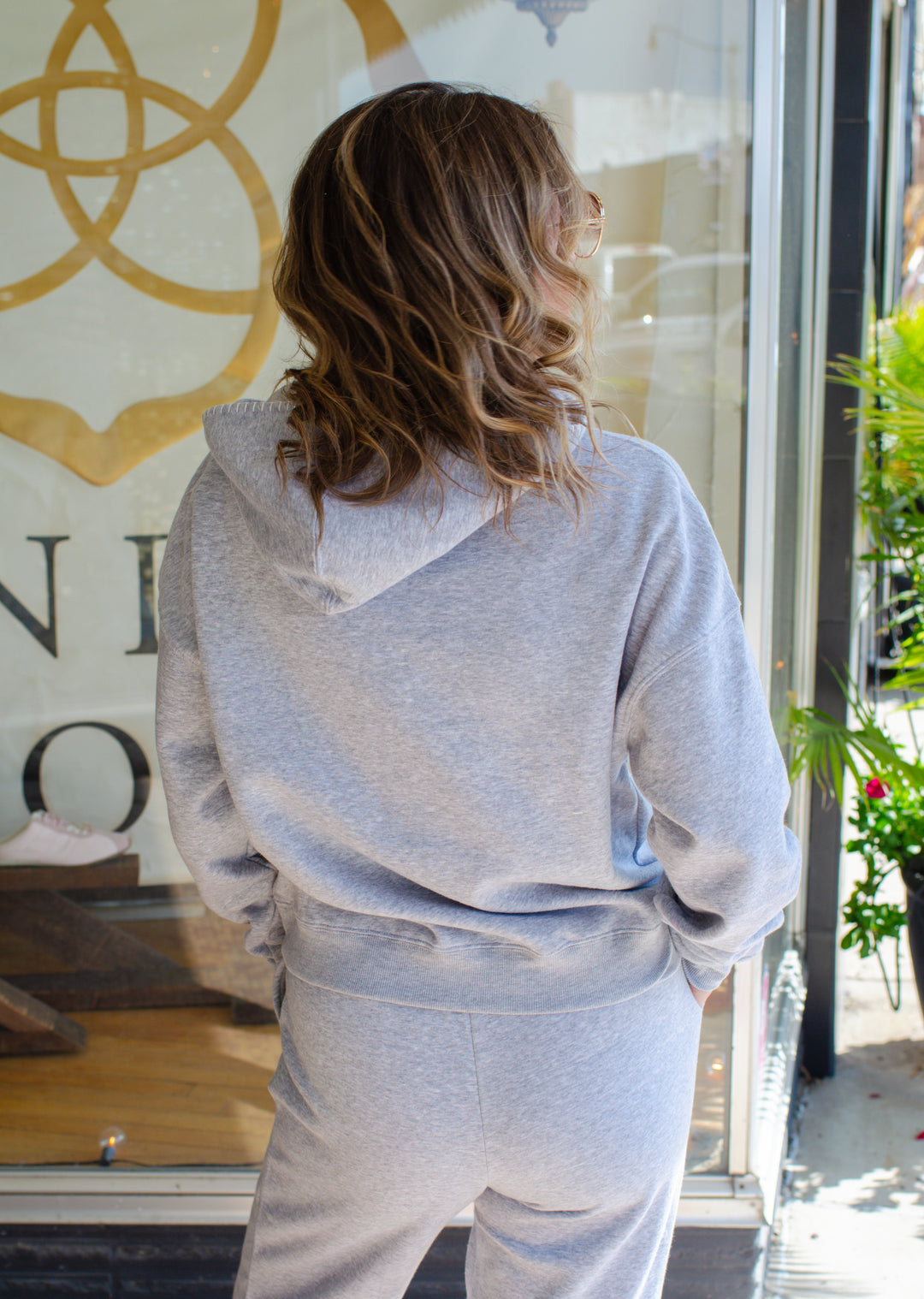 Autumn Comfort Pull On Sweatpants in Heather Grey