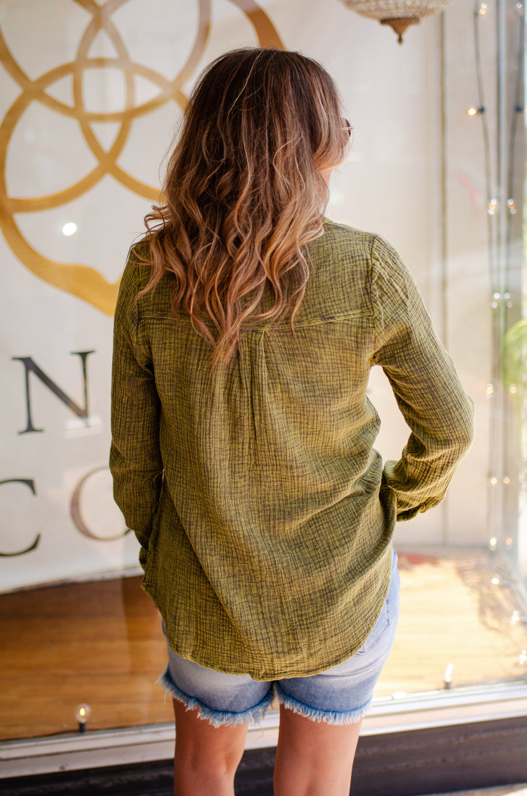 Dreaming of Fall top in Olive