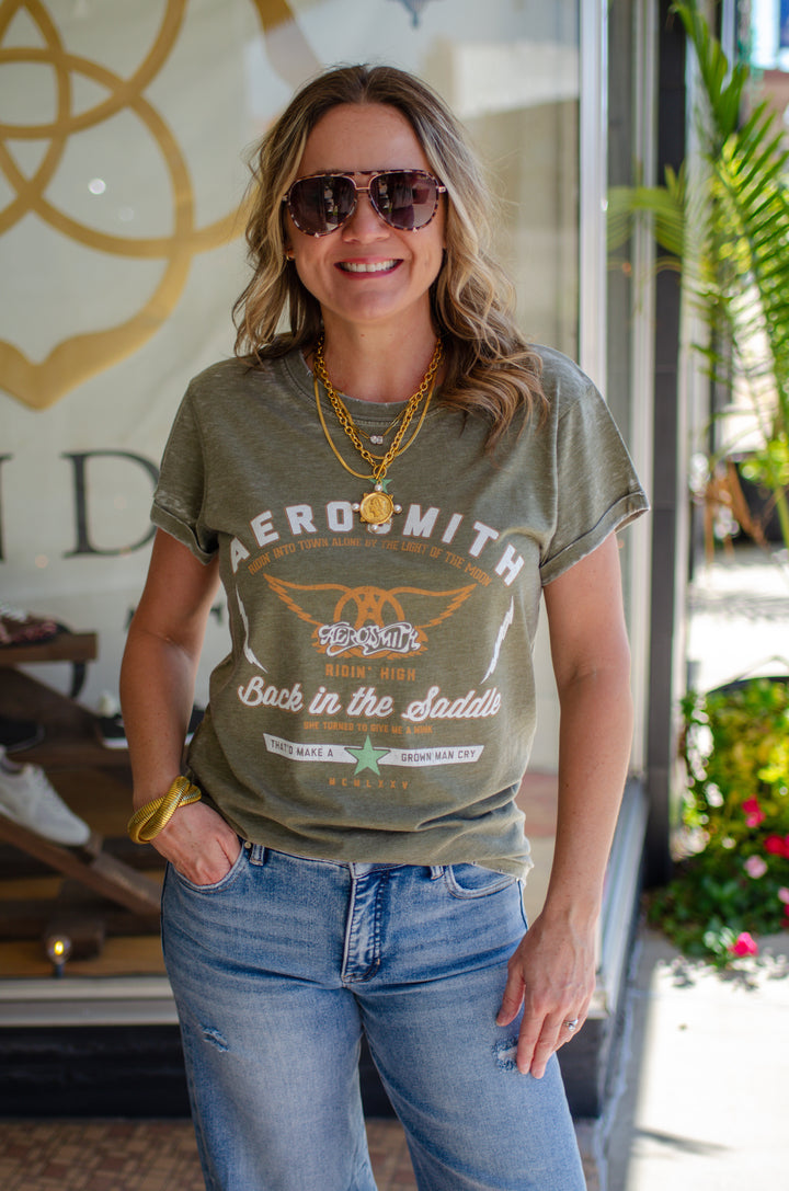 Aerosmith Burn Out Olive