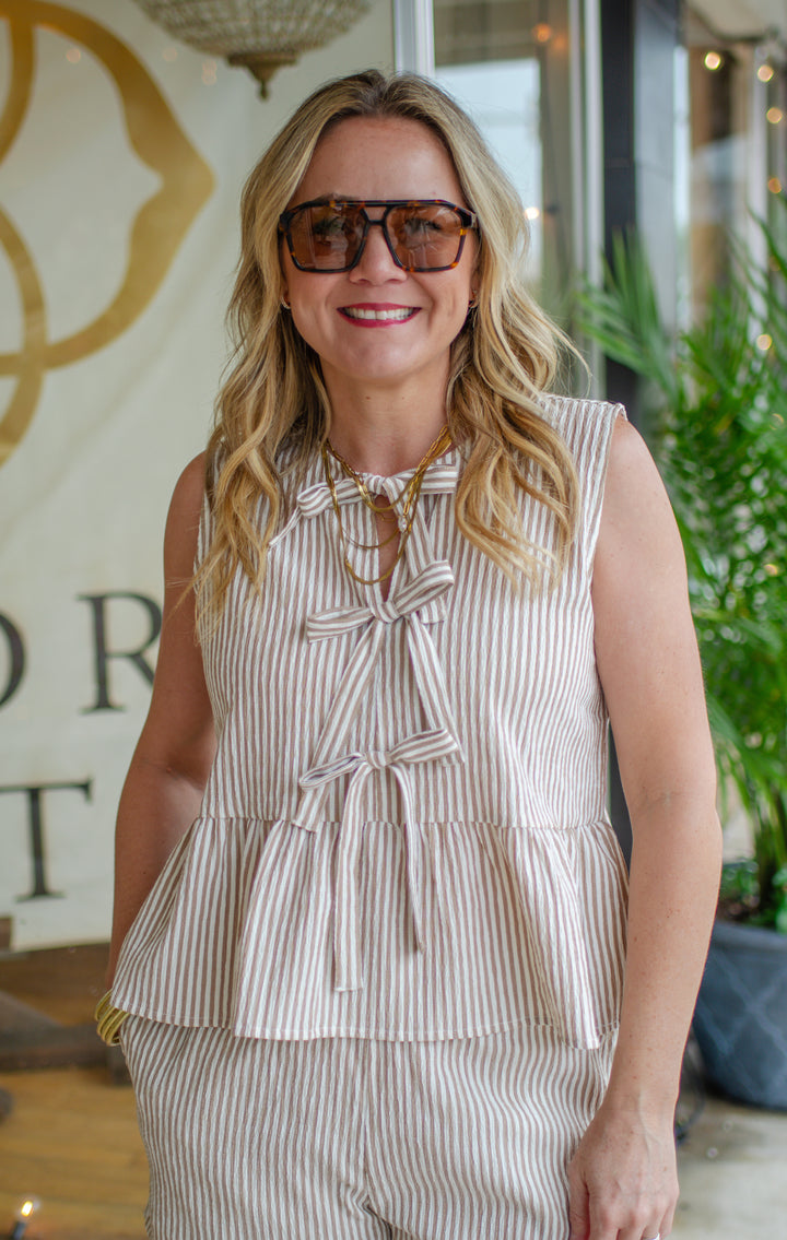 Lovingly Yours Bow Front Top