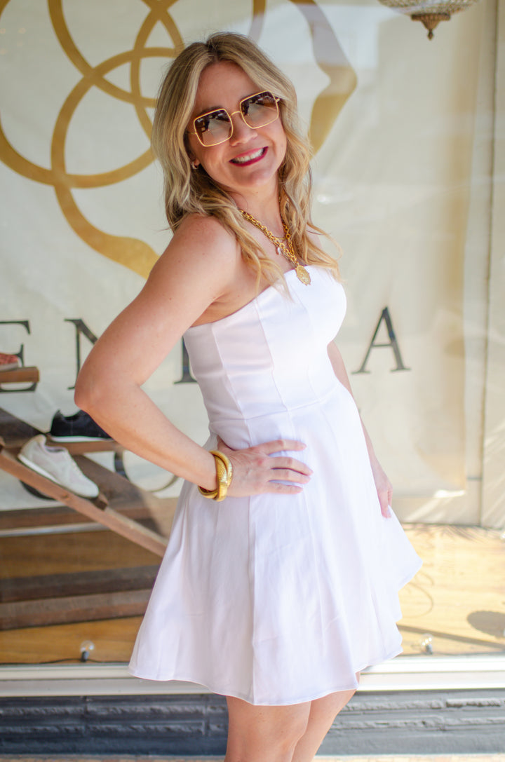 Be By Me Strapless Dress in White