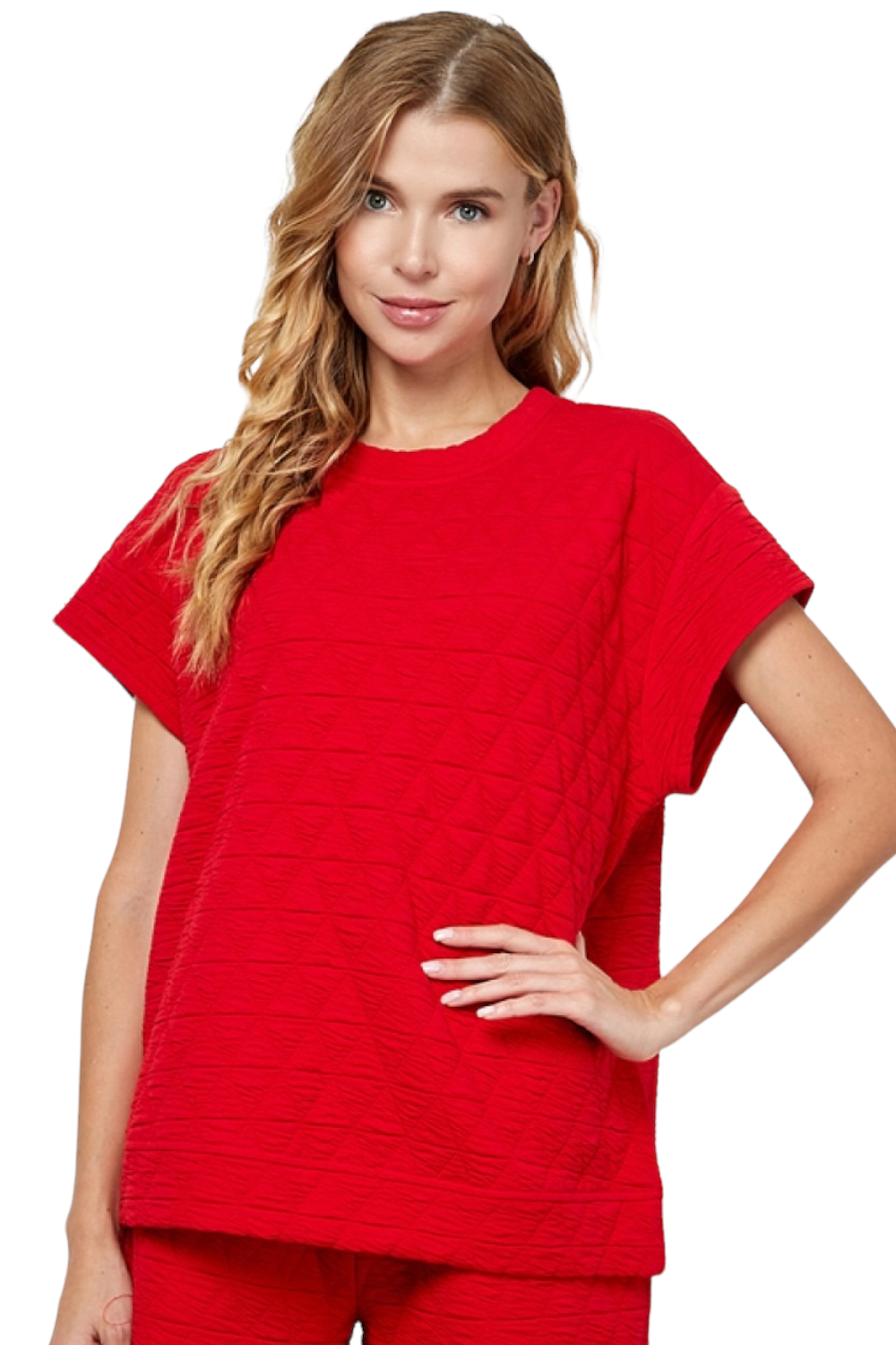 Fall Luxe Top-Red