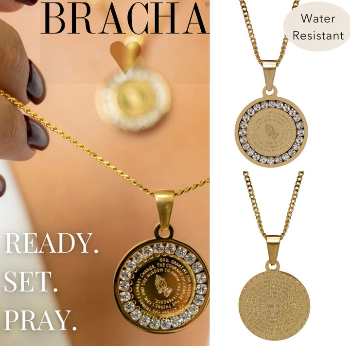 Bracha 18” Prayer Warrior Necklace in Gold