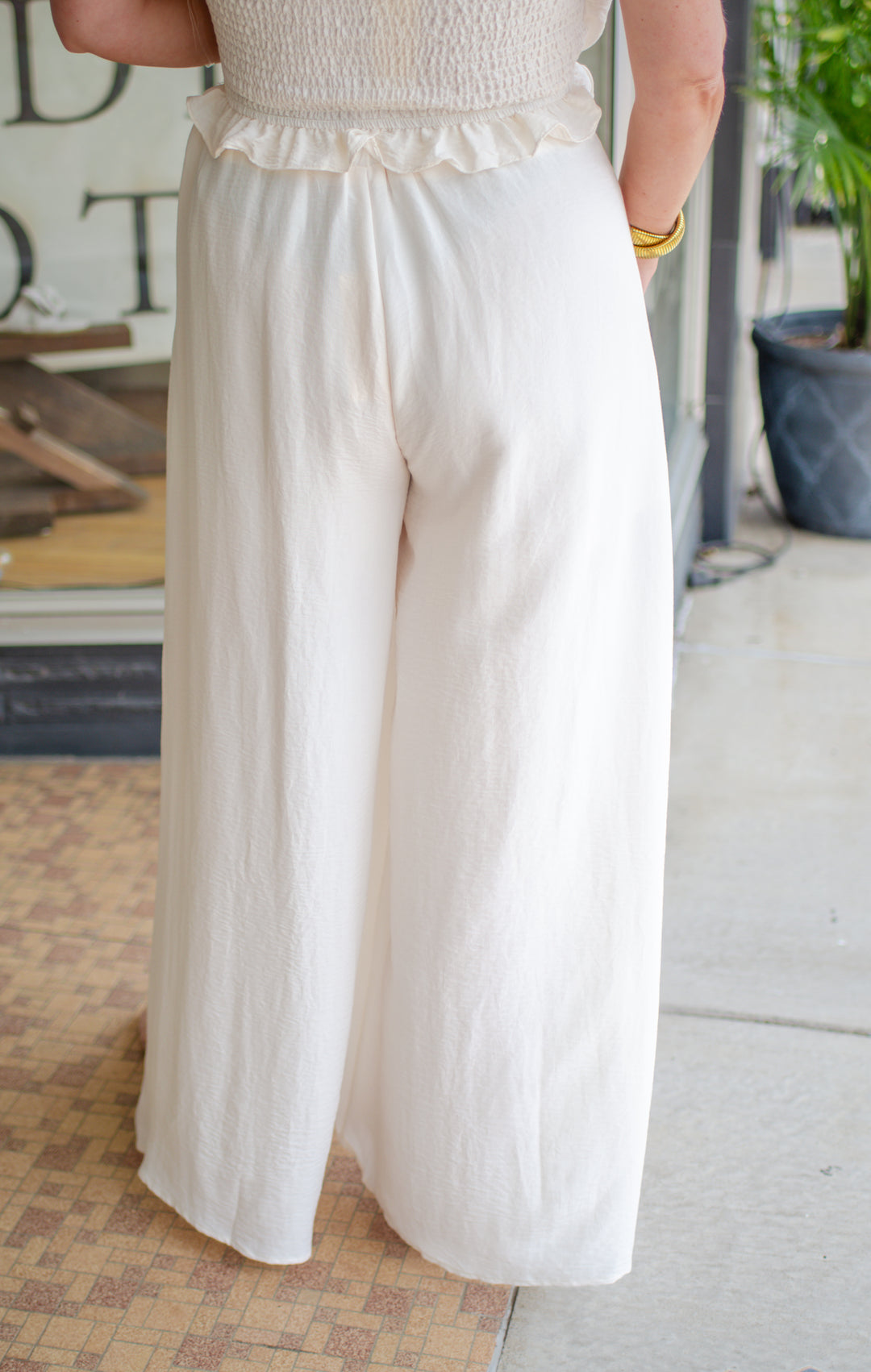 Take Heart Wide Leg Pant in Cream