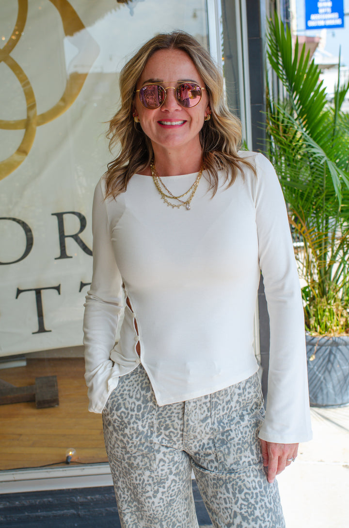 Wonderwall Bell Sleeve Top in Ivory