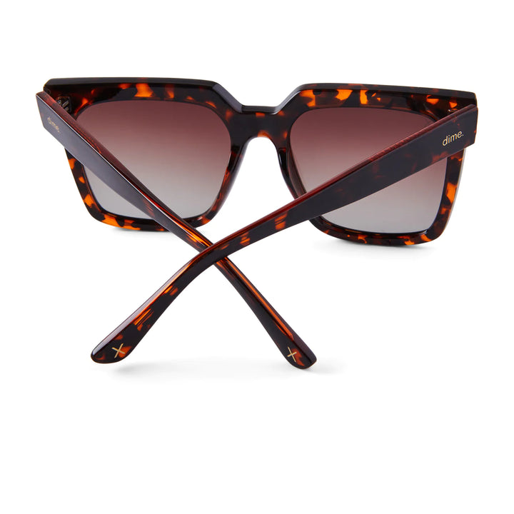 Dime Topanga Tortoise Brown Gradient Polarized Sunglasses