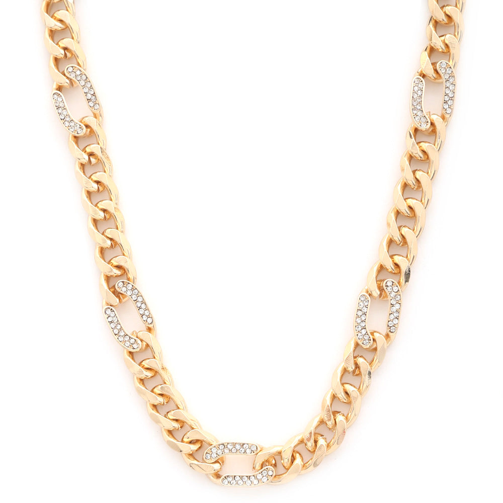 14K Gold Dipped Curb Chain Necklace