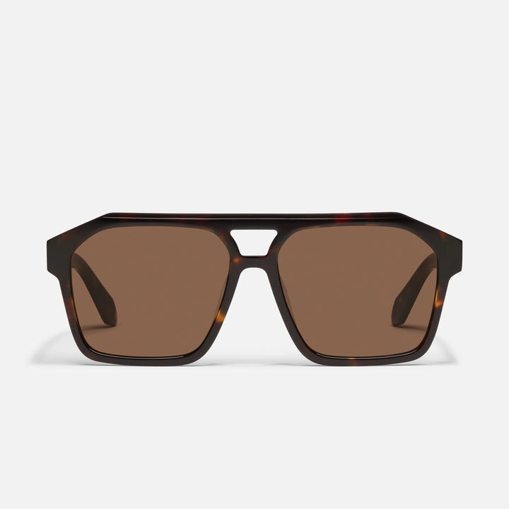 Quay Soundcheck Dark Tortoise Frame in Brown Lens