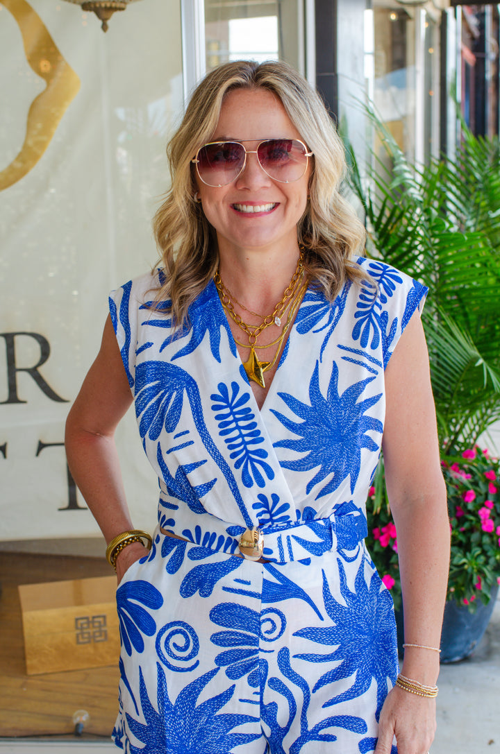 Tropical Dreams Short in Blue