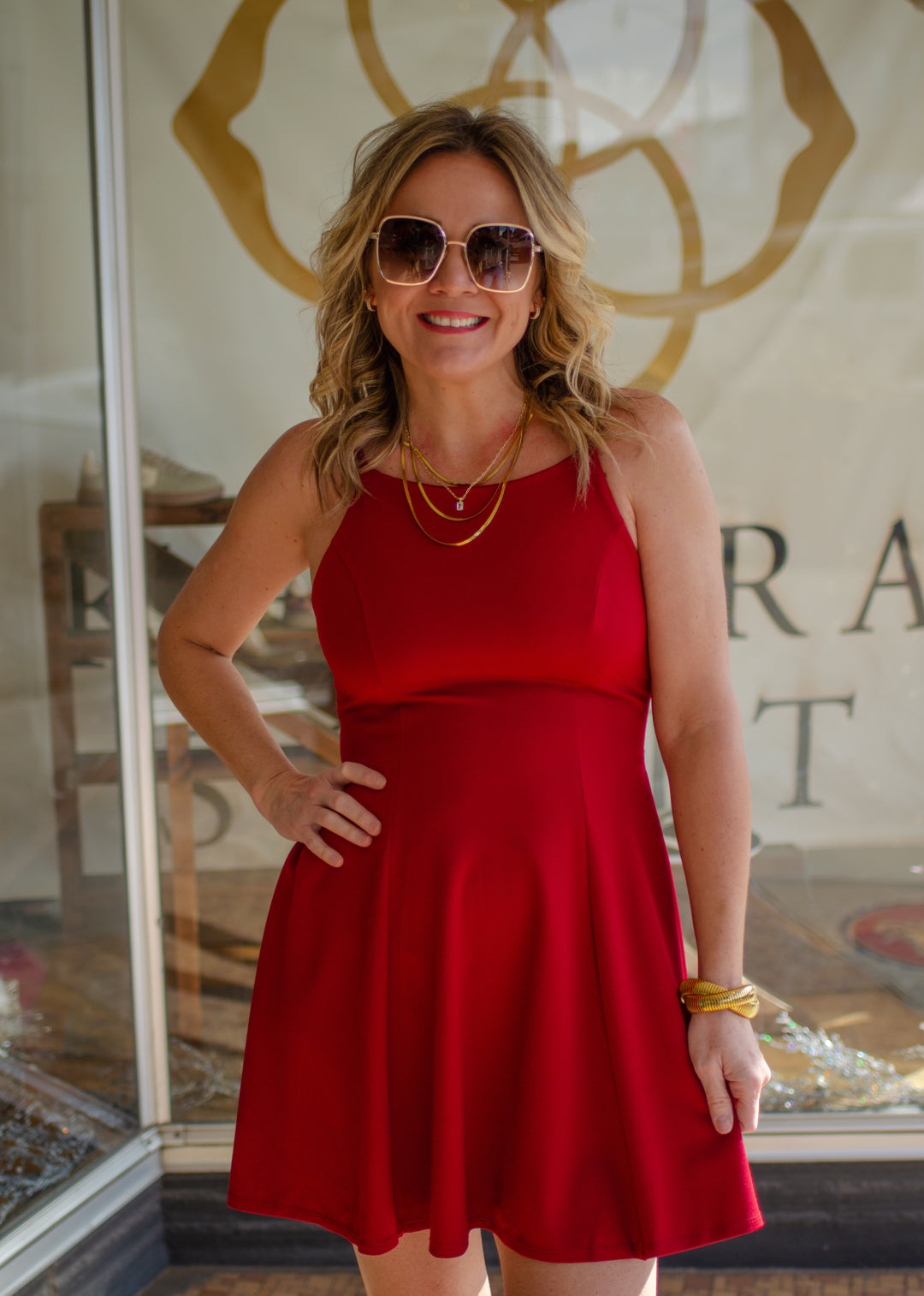 Date Night Red Bow Dress